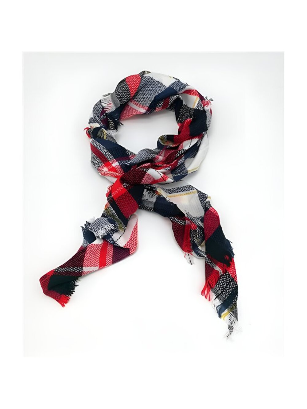 Womens Warm Long Shawl Winter Wraps Large Scarves Knit Cashmere Feel Plaid Scarf